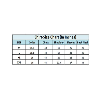 Generic Men's Cotton Blended Printed Full Sleeve Shirt (Red)